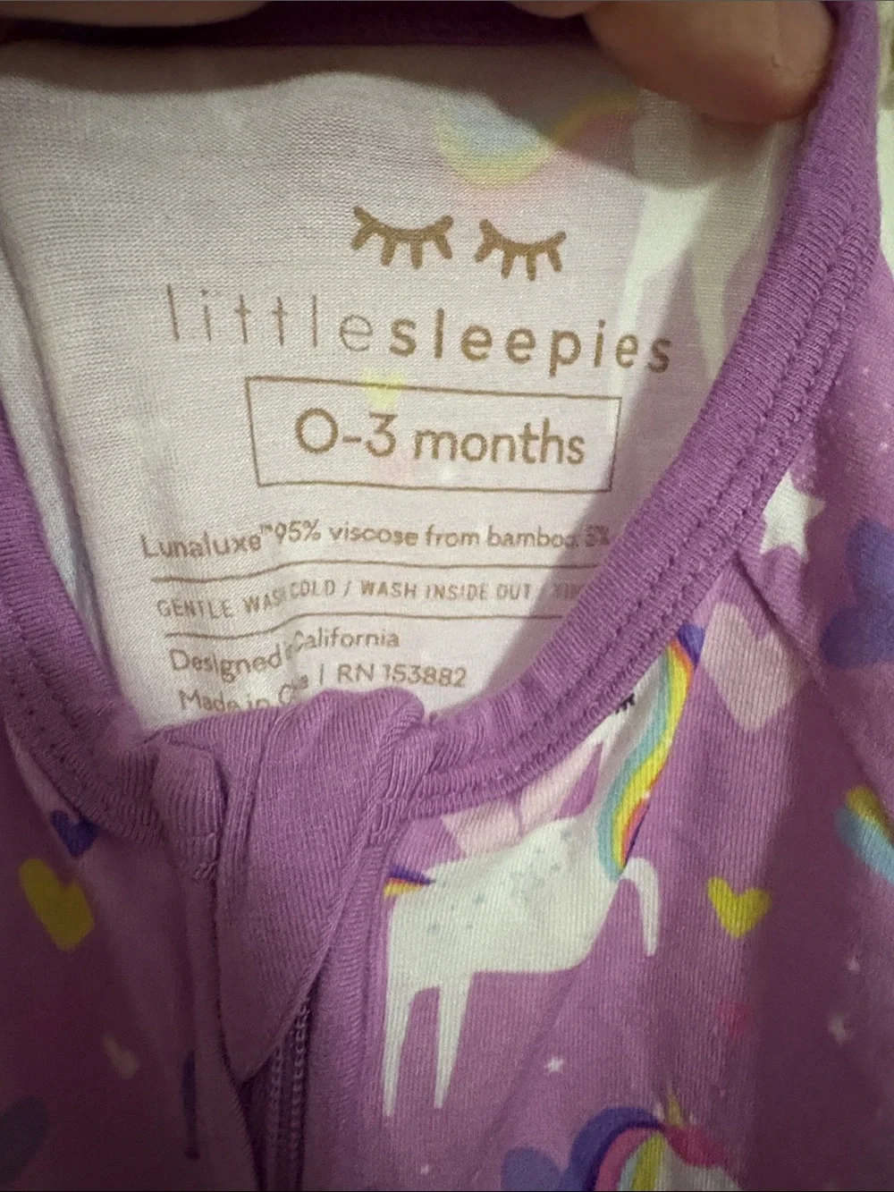 Purple Unicorn little sleepies